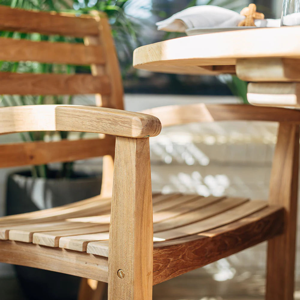 Luna Grade A Teak Lazy Susan Dining Set