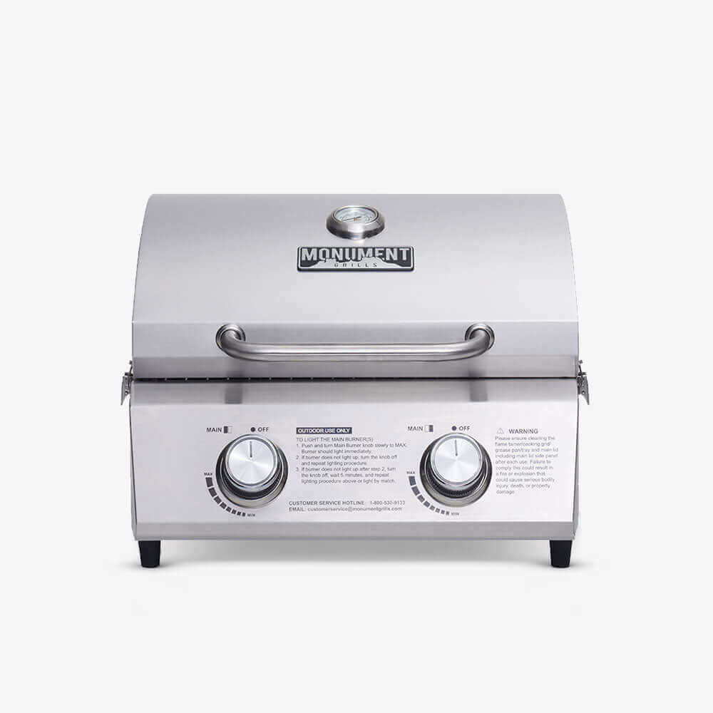 Monument 13742 - Stainless Tabletop Propane Gas Grill | 13742