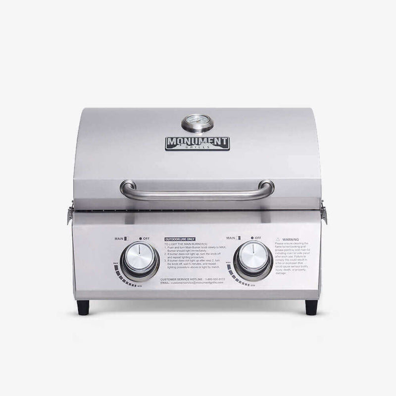 Monument 13742 - Stainless Tabletop Propane Gas Grill | 13742