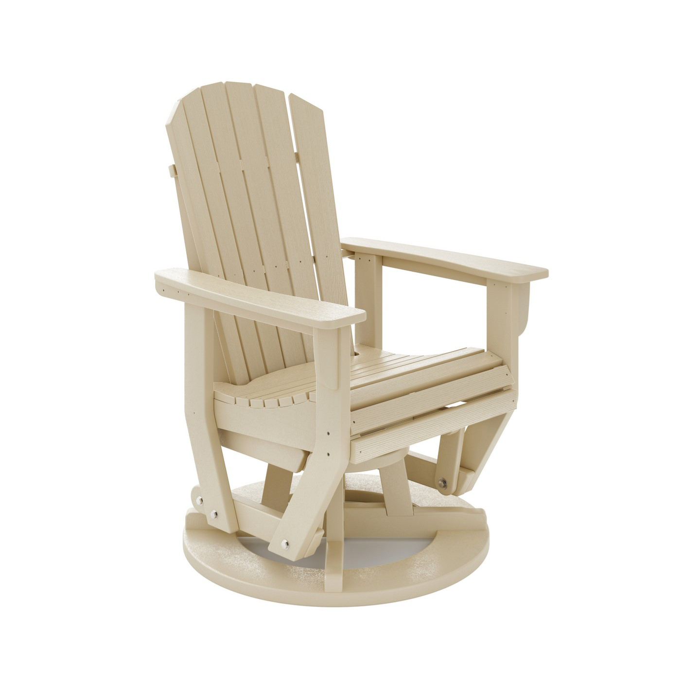 SoPoly St. Simons Swivel Glider Chair | Tybee Sand - view 11