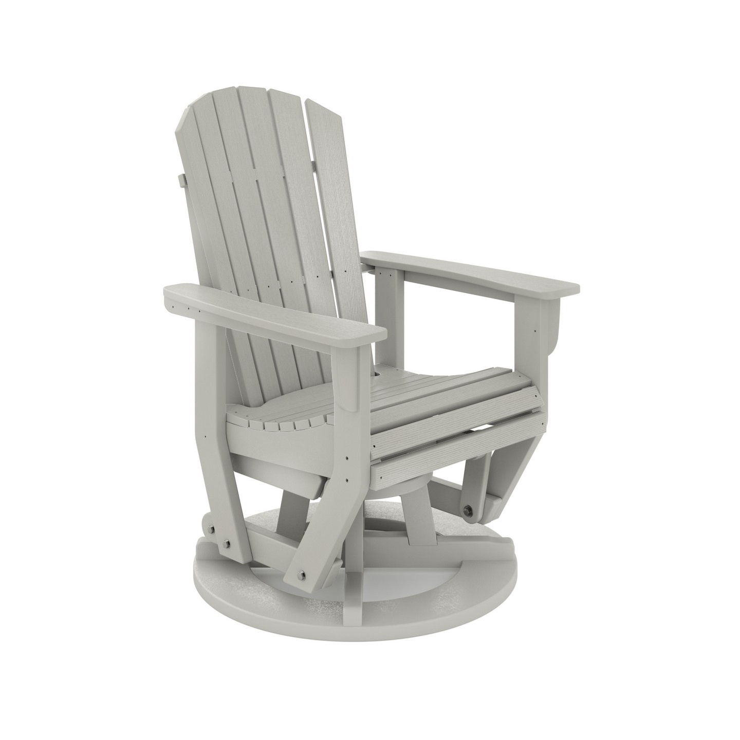 SoPoly St. Simons Swivel Glider Chair | Heron Gray - view 16