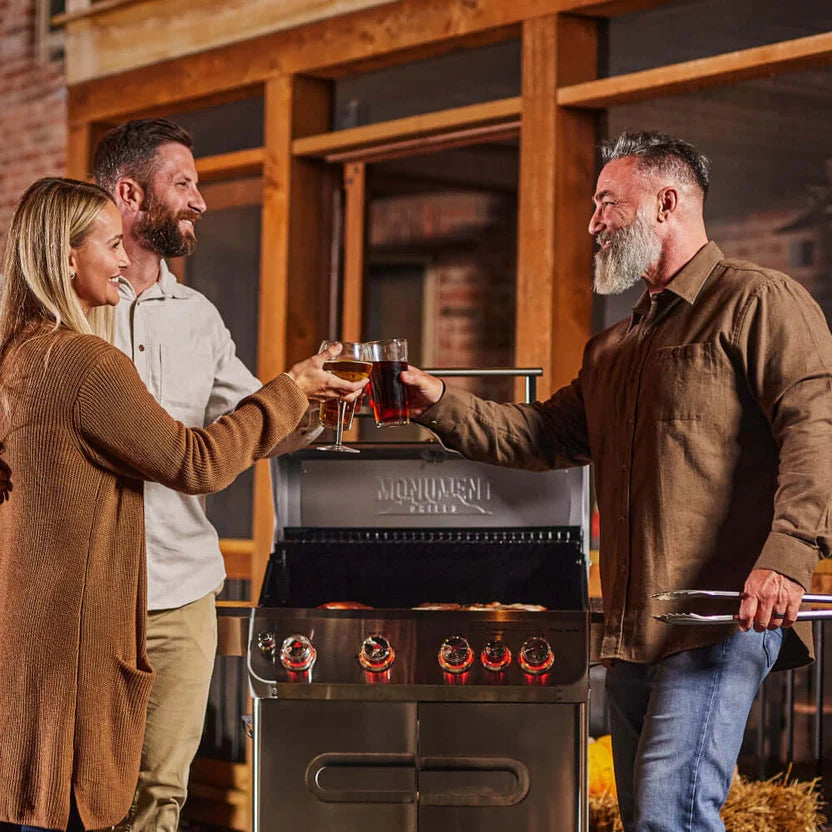 Monument Grills Mesa 415BZ - Stainless Propane Gas Grill | Mesa 415BZ & Smokerbox