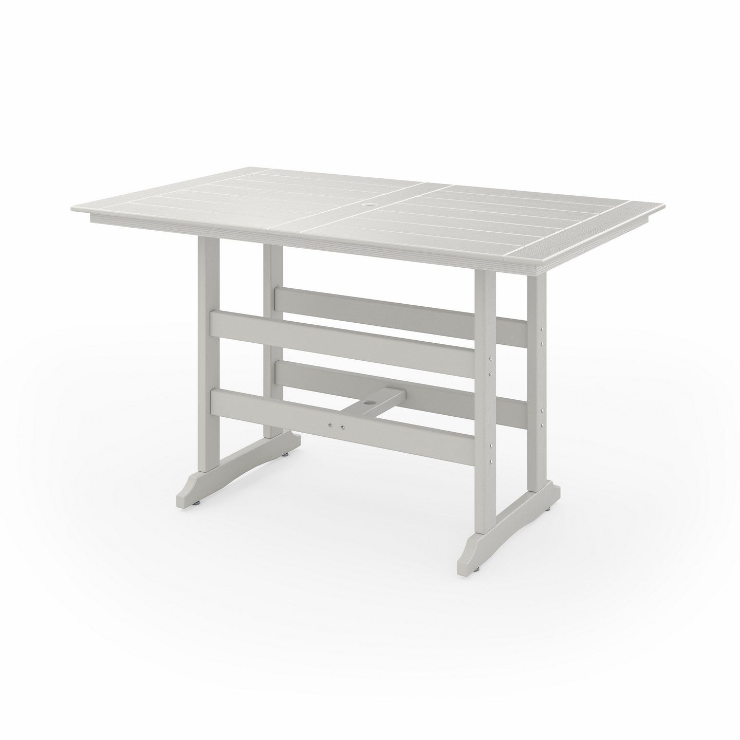 SoPoly 72" Savannah Farmhouse Bar Table | Heron Gray - view 13