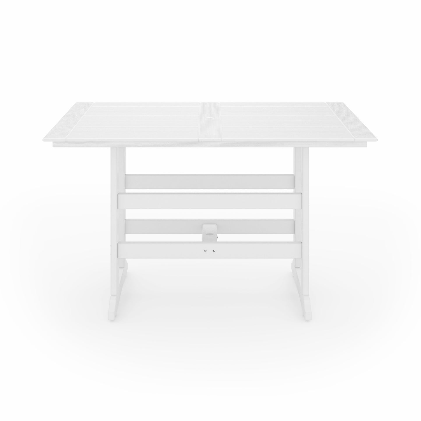 SoPoly 72" Savannah Farmhouse Bar Table | Destin White - view 6