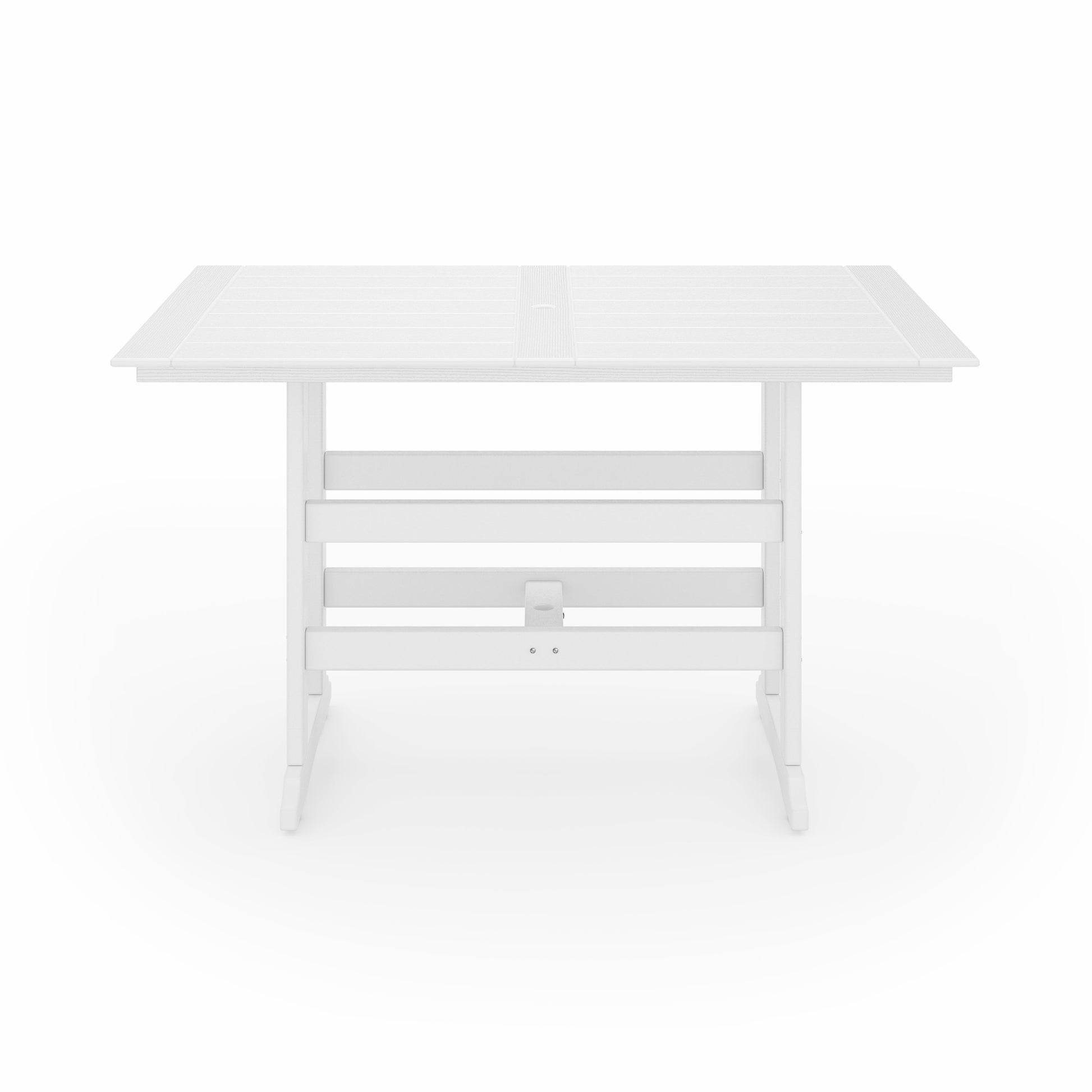 SoPoly 72" Savannah Farmhouse Bar Table | Destin White