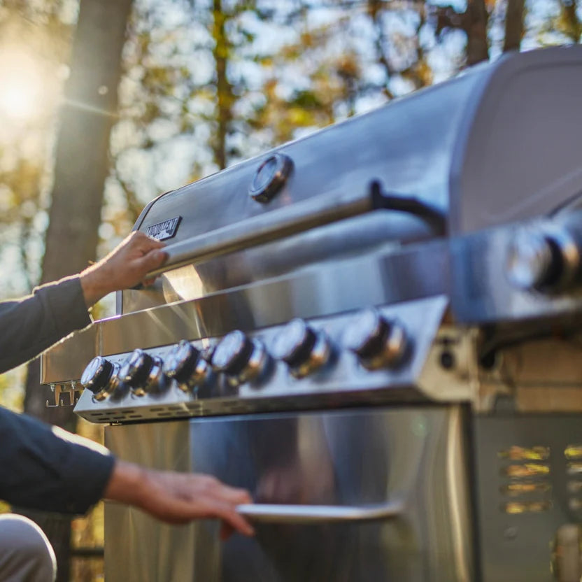 Monument Grills 77352 - Full Stainless Propane Gas Grill | 77352 (Include Rotisserie Kit) & Cover