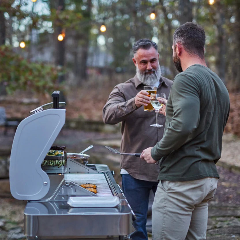 Monument Grills 77352 - Full Stainless Propane Gas Grill | 77352 (Include Rotisserie Kit) & Cover