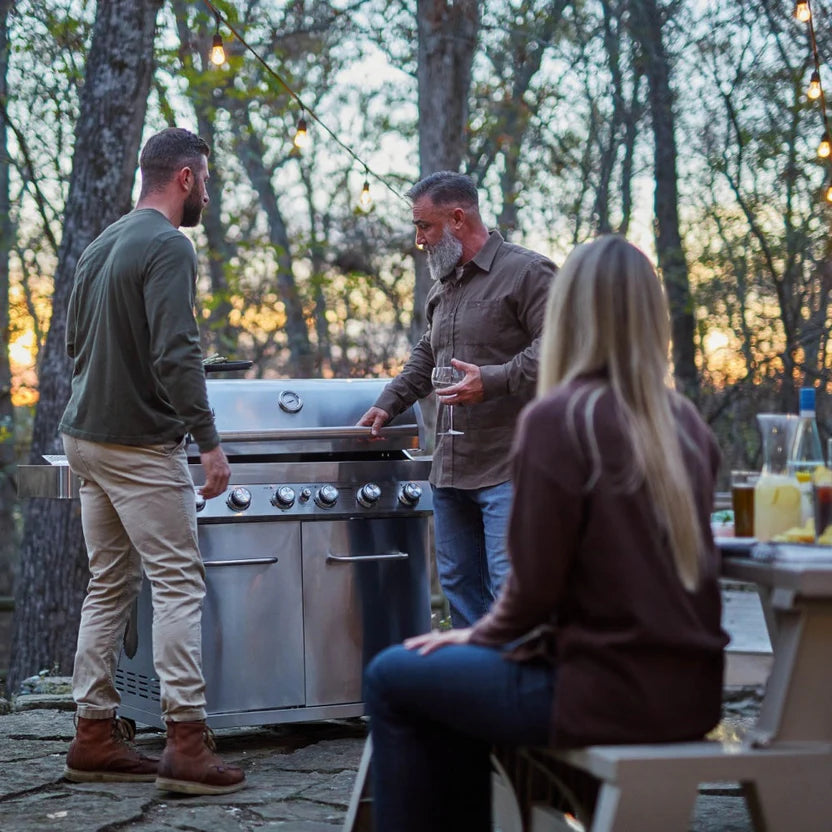 Monument Grills 77352 - Full Stainless Propane Gas Grill | 77352 (Include Rotisserie Kit) & Cover