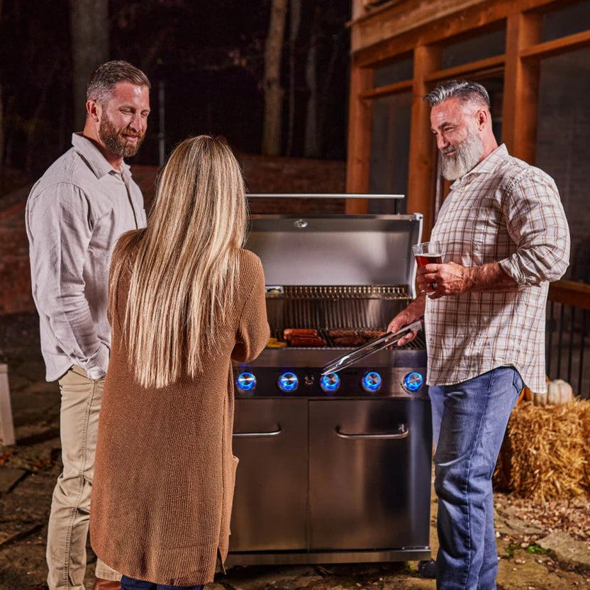 Monument Grills 77352 - Full Stainless Propane Gas Grill | 77352 (Include Rotisserie Kit) & Cover