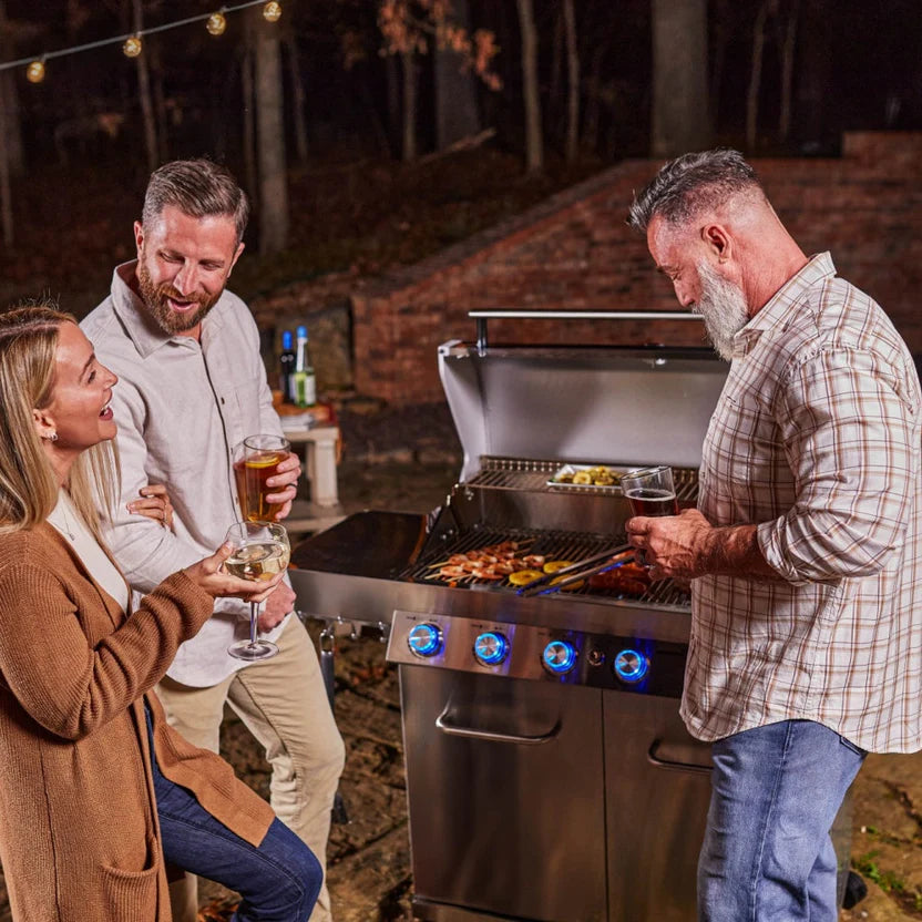 Monument Grills 77352 - Full Stainless Propane Gas Grill | 77352 (Include Rotisserie Kit) & Cover