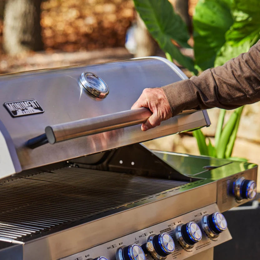 Monument Grills 77352 - Full Stainless Propane Gas Grill | 77352 (Include Rotisserie Kit) & Cover