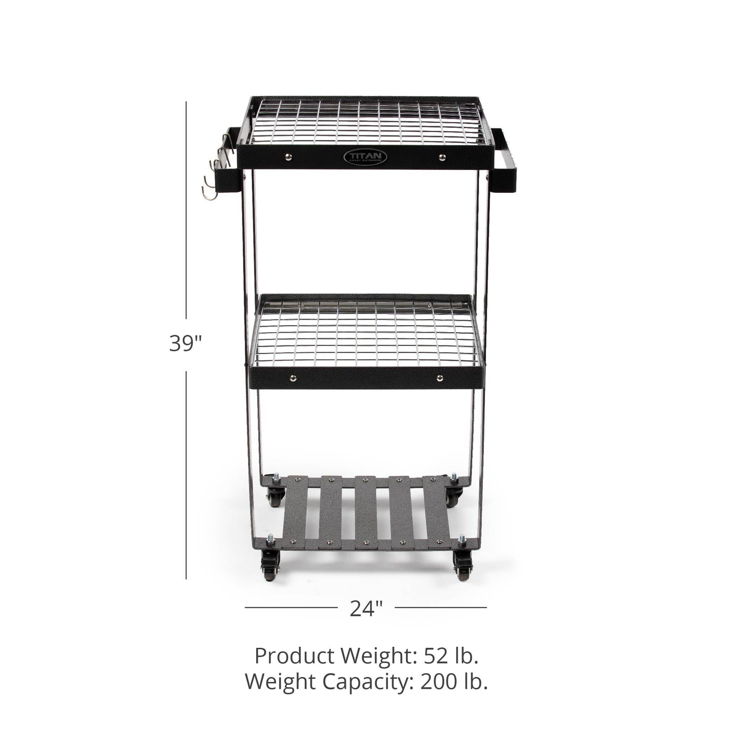 Barbecue Prep Station Grill Accessory Serving Cart - view 9