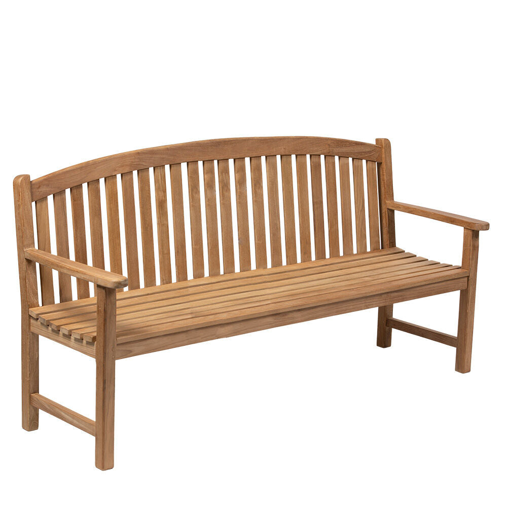 Scratch and Dent - Teak Bow Back Bench | 6-ft - FINAL SALE - view 1