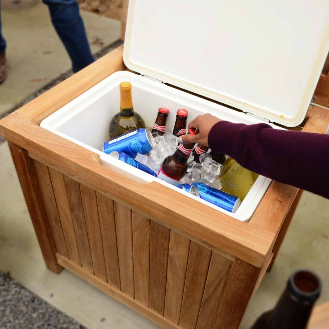 Scratch and Dent - Teak Ice Chest - FINAL SALE - view 3