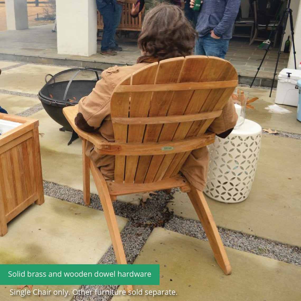 Scratch and Dent - Teak Adirondack Chair - FINAL SALE