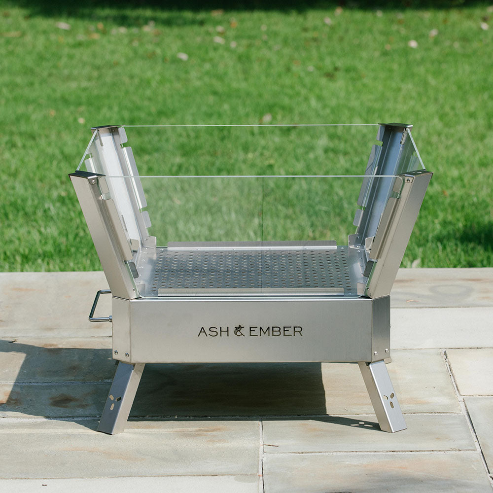 Stainless Steel Glass Fire Pit - view 3