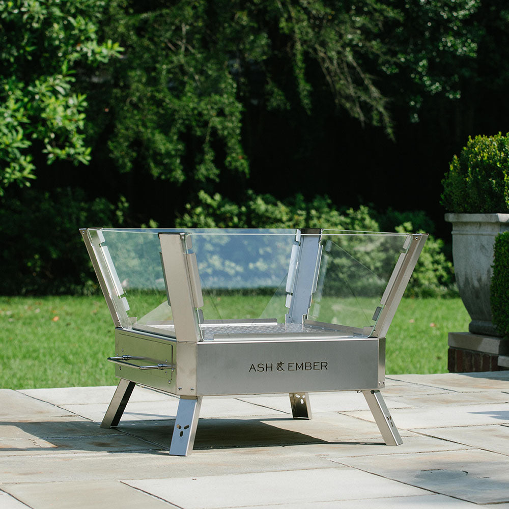Stainless Steel Glass Fire Pit - view 7