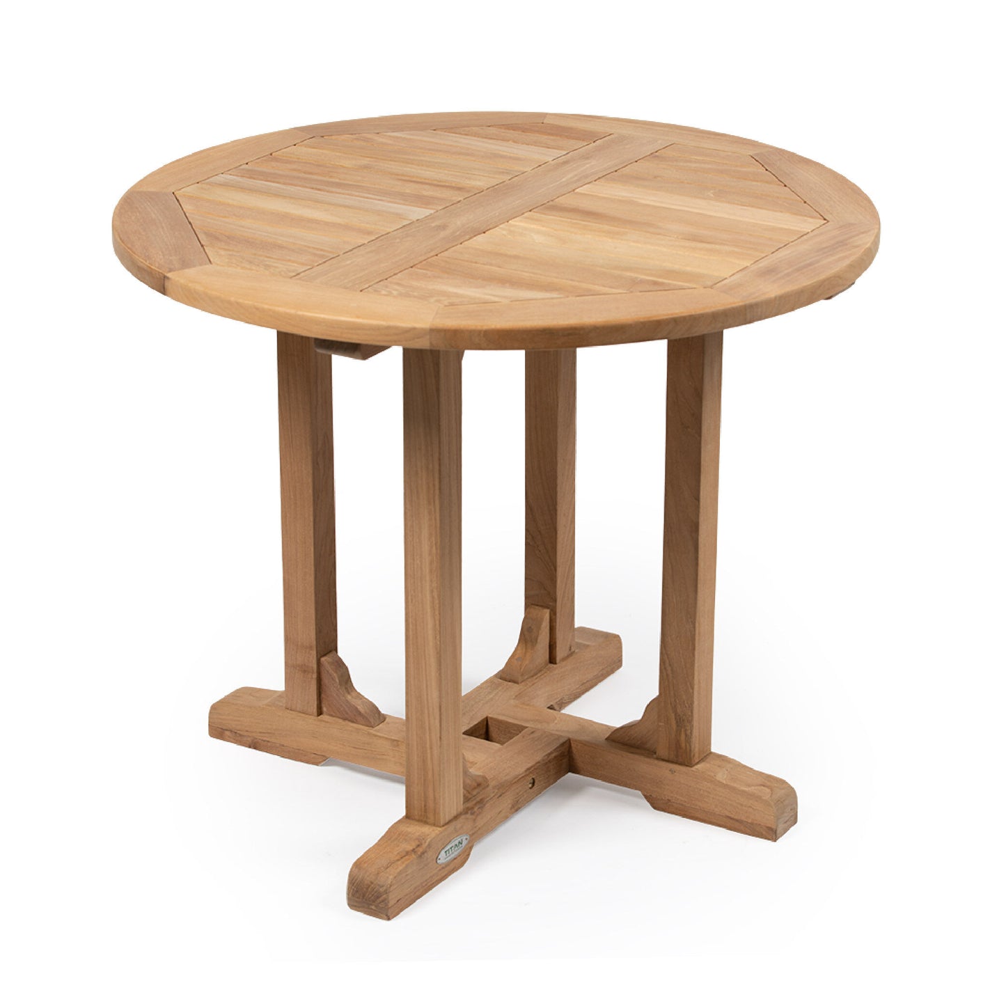 Scratch and Dent - Teak Round Dining Table - view 1