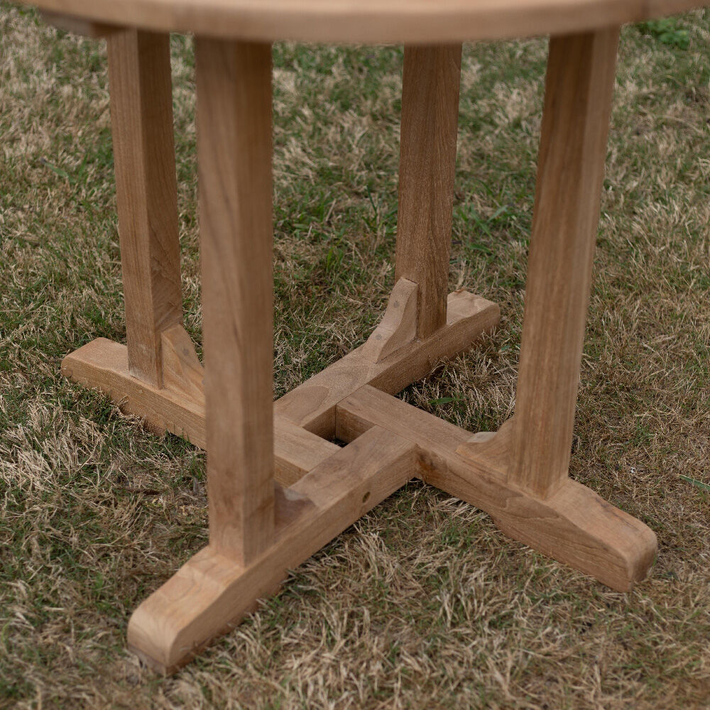 Scratch and Dent - Teak Round Dining Table