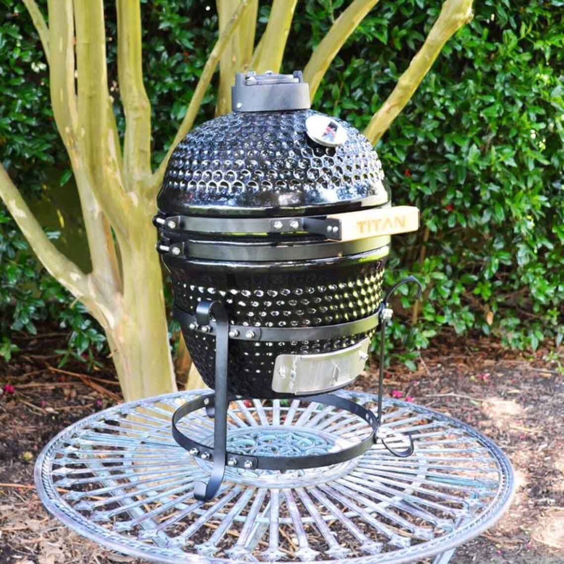 Scratch and Dent - 10” Kamado Ceramic Charcoal Grill - FINAL SALE - view 2