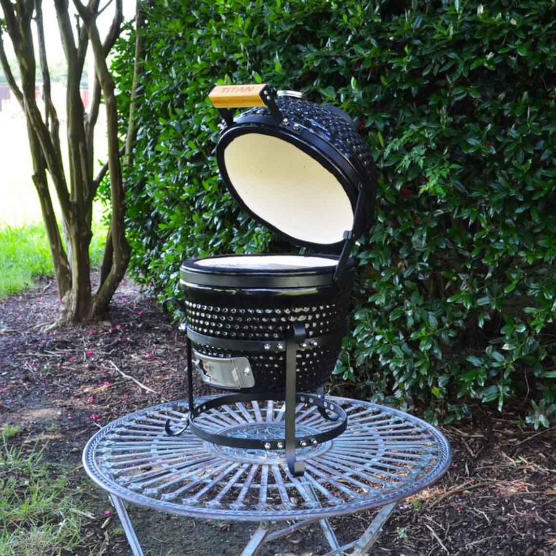 Scratch and Dent - 10” Kamado Ceramic Charcoal Grill - FINAL SALE - view 8