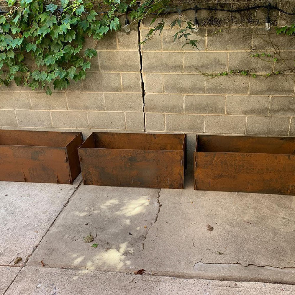 Scratch and Dent - Corten Steel Planter Box - view 6