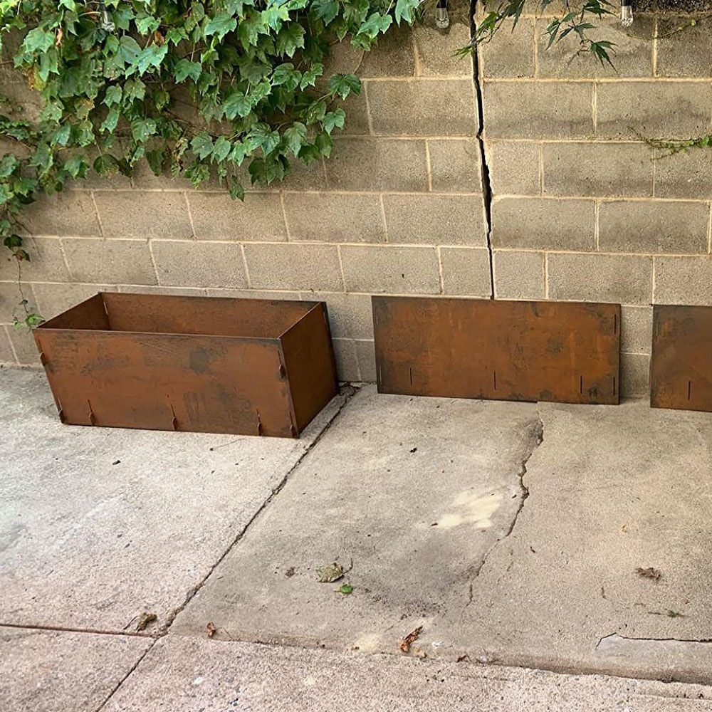 Scratch and Dent - Corten Steel Planter Box - view 7