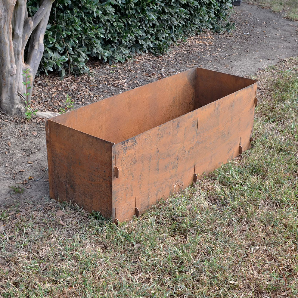 Scratch and Dent - 47" Long Corten Steel Planter Box - FINAL SALE - view 5