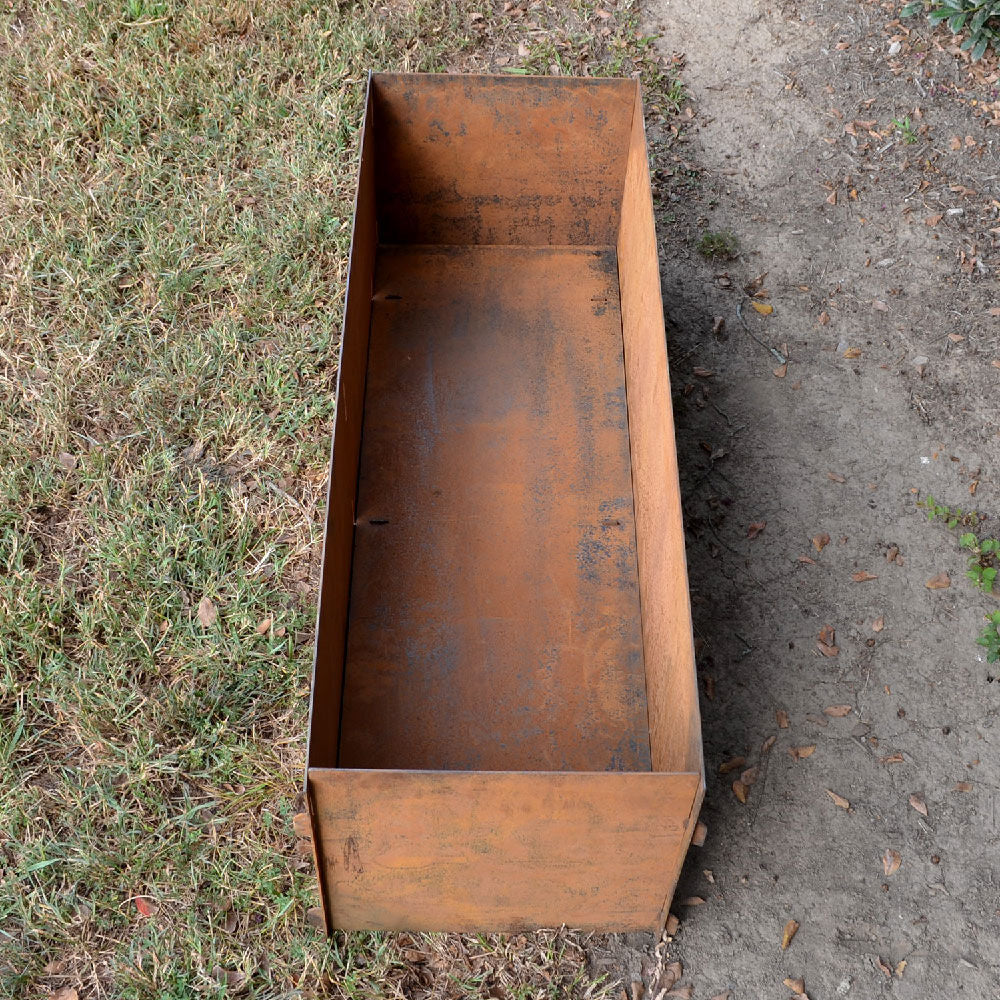 Scratch and Dent - 47" Long Corten Steel Planter Box - FINAL SALE - view 6