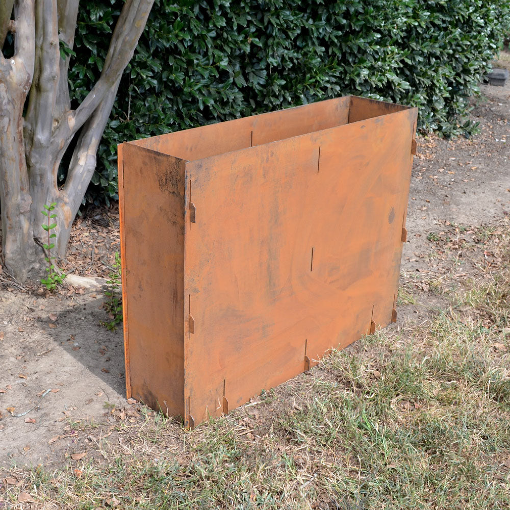 Corten Steel Planter Box - 39.5" (L) x 30" (H) | 39.5" (L) x 30" (H) - view 10