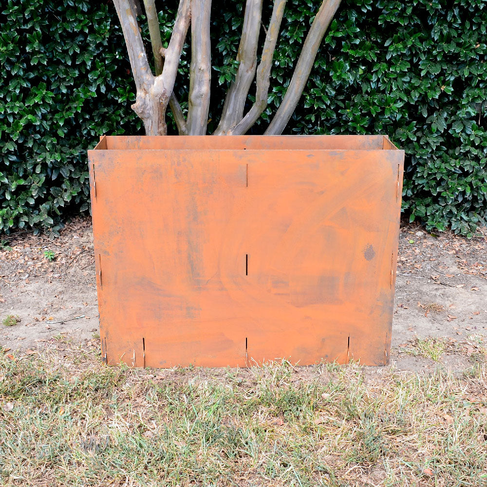 Corten Steel Planter Box - 39.5" (L) x 30" (H) | 39.5" (L) x 30" (H)