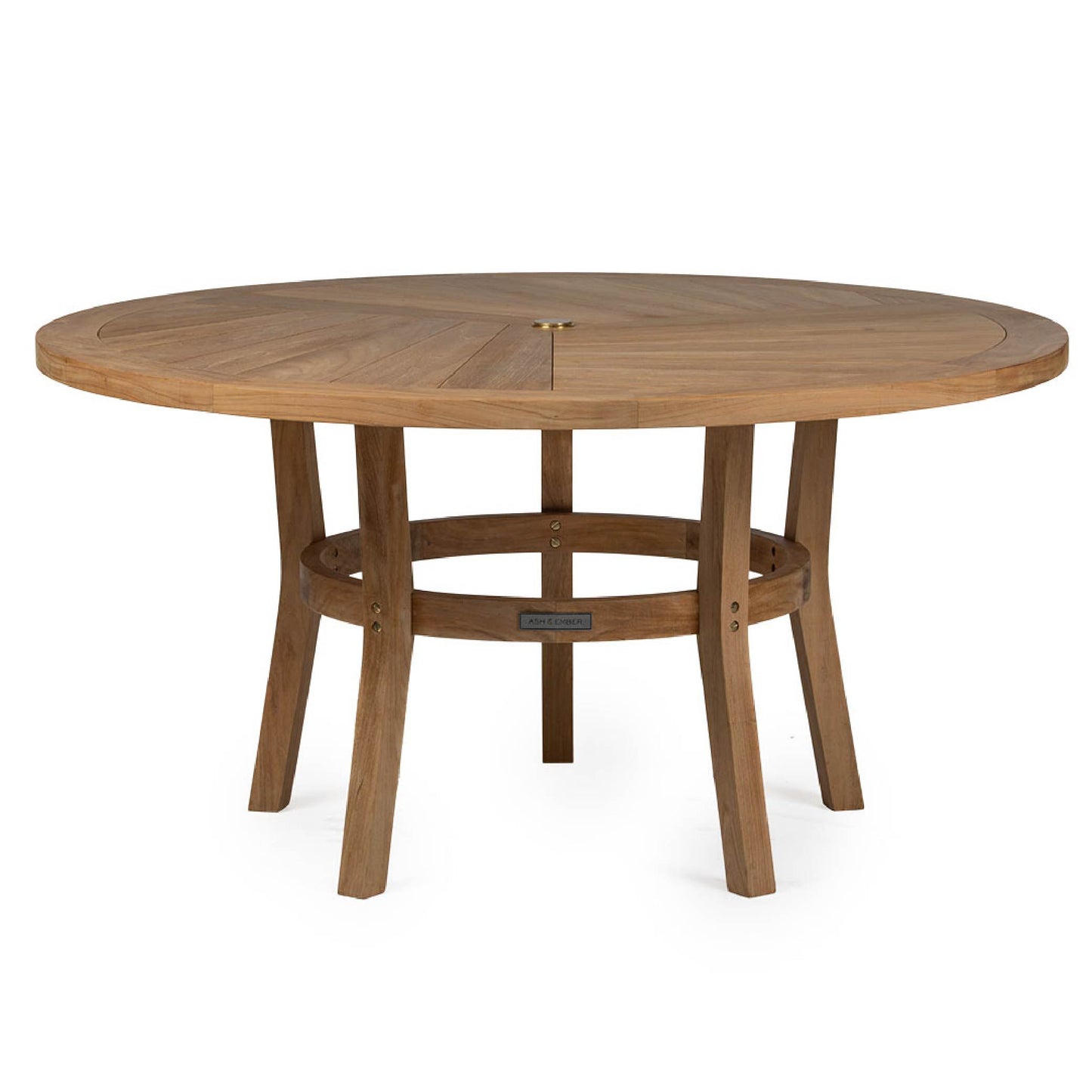 Scratch and Dent - Teak Round Dining Table | 59-in - FINAL SALE - view 1