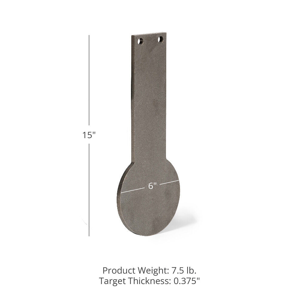 Spinning Gong Targets - Gong Target Size: 6" Diameter x 3/8" Thickness | 6" Diameter x 3/8" Thickness