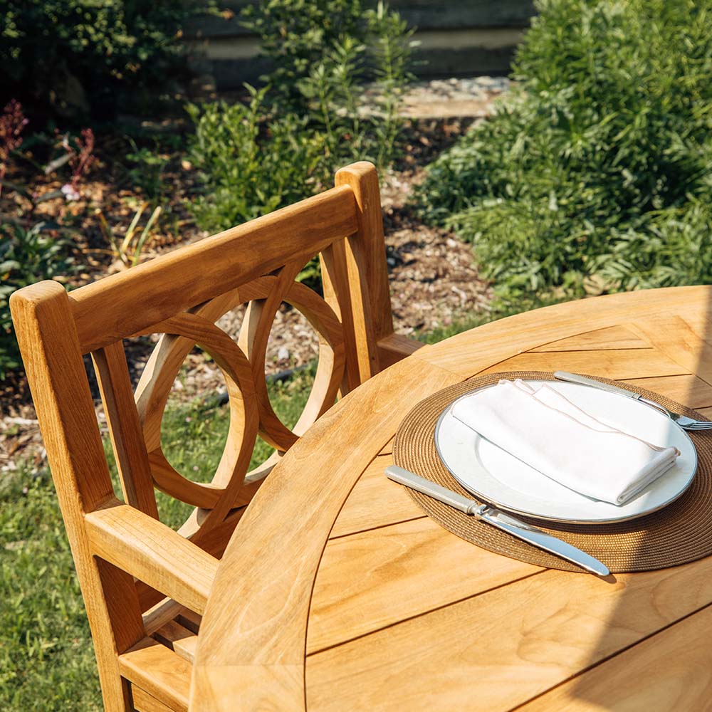 Savannah Grade A Teak Round Dining Table | 71"