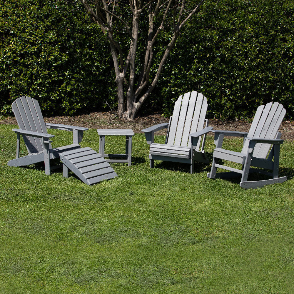 Everwood Hilltop Adirondack Chair - Adirondack Chair Color: Platinum Grey | Platinum Grey - view 13