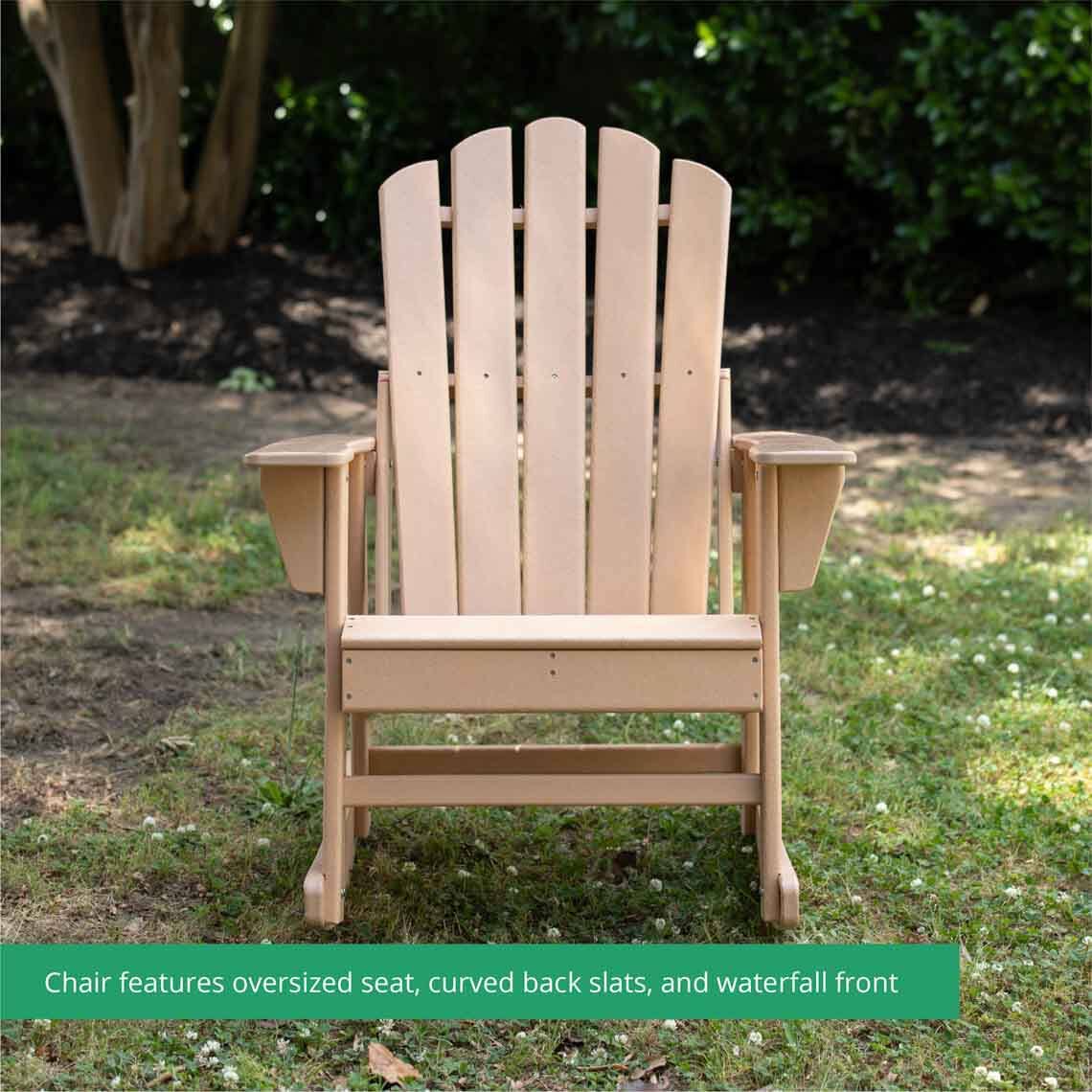 SCRATCH AND DENT - Everwood Hilltop Adirondack Rocking Chair - FINAL SALE - view 3