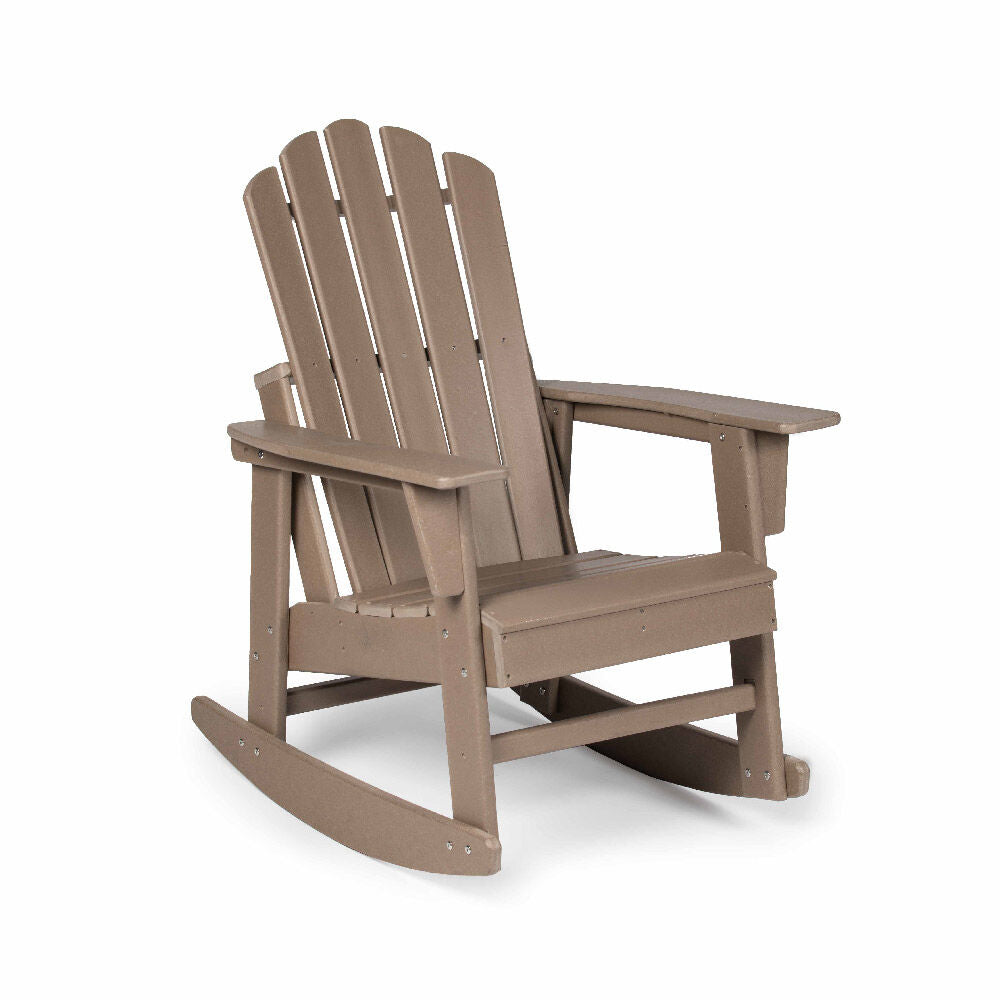 SCRATCH AND DENT - Everwood Hilltop Adirondack Rocking Chair - Driftwood - FINAL SALE - view 1