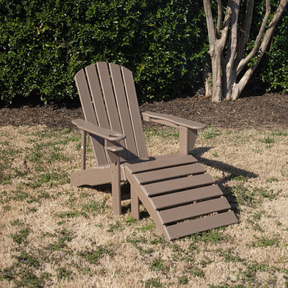 Everwood Hilltop Adirondack Ottoman | Driftwood - view 3