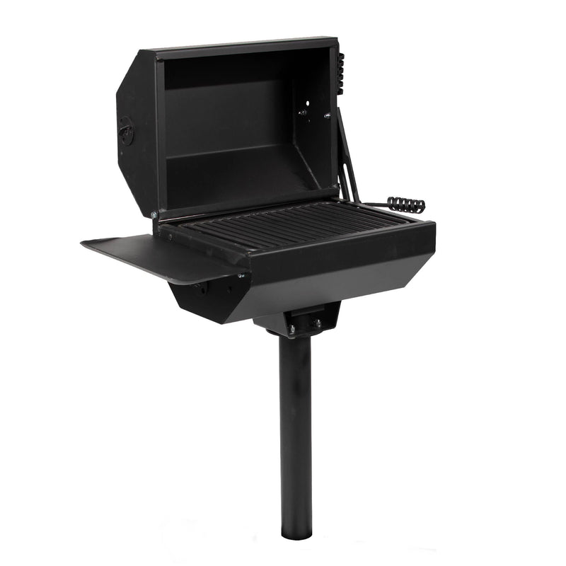 SCRATCH AND DENT - 390 Sq. In. Covered Park-Style Grill with Shelf - FINAL SALE