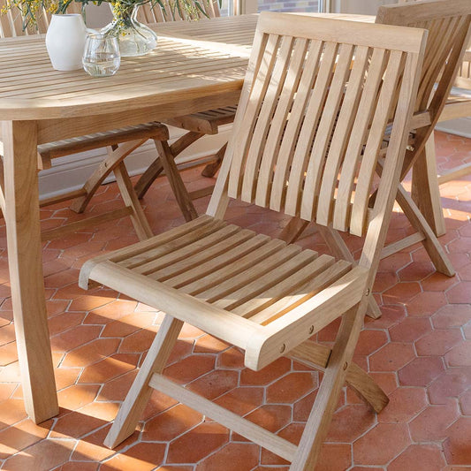 Hawthorne Grade A Teak Folding Chair view 2