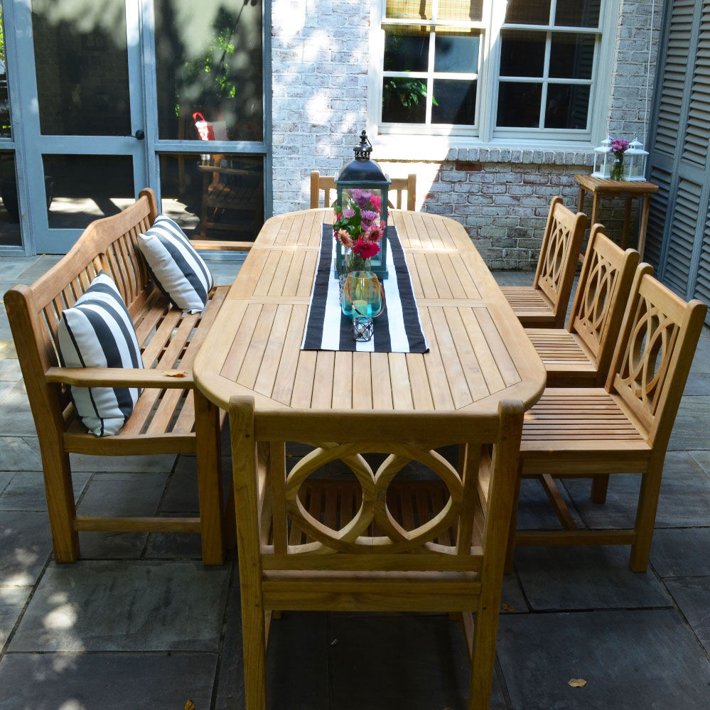 Sage Grade A Teak Dining Table - view 3