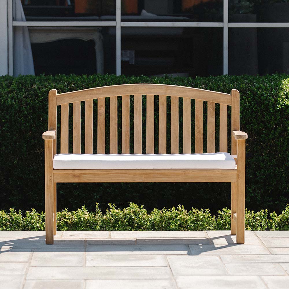 Grade A Teak Bow Back Bench | Ash & Ember
