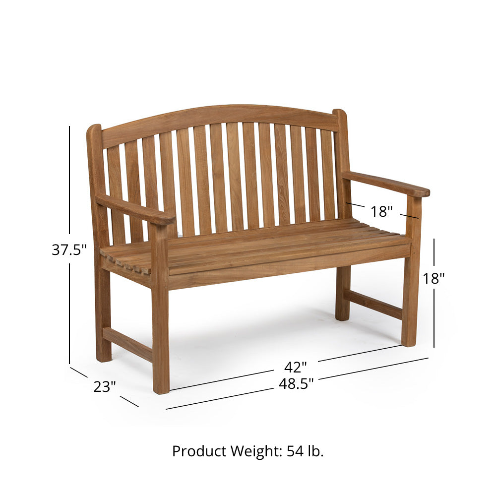 Solstice Grade A Teak Benches | 4' - view 6