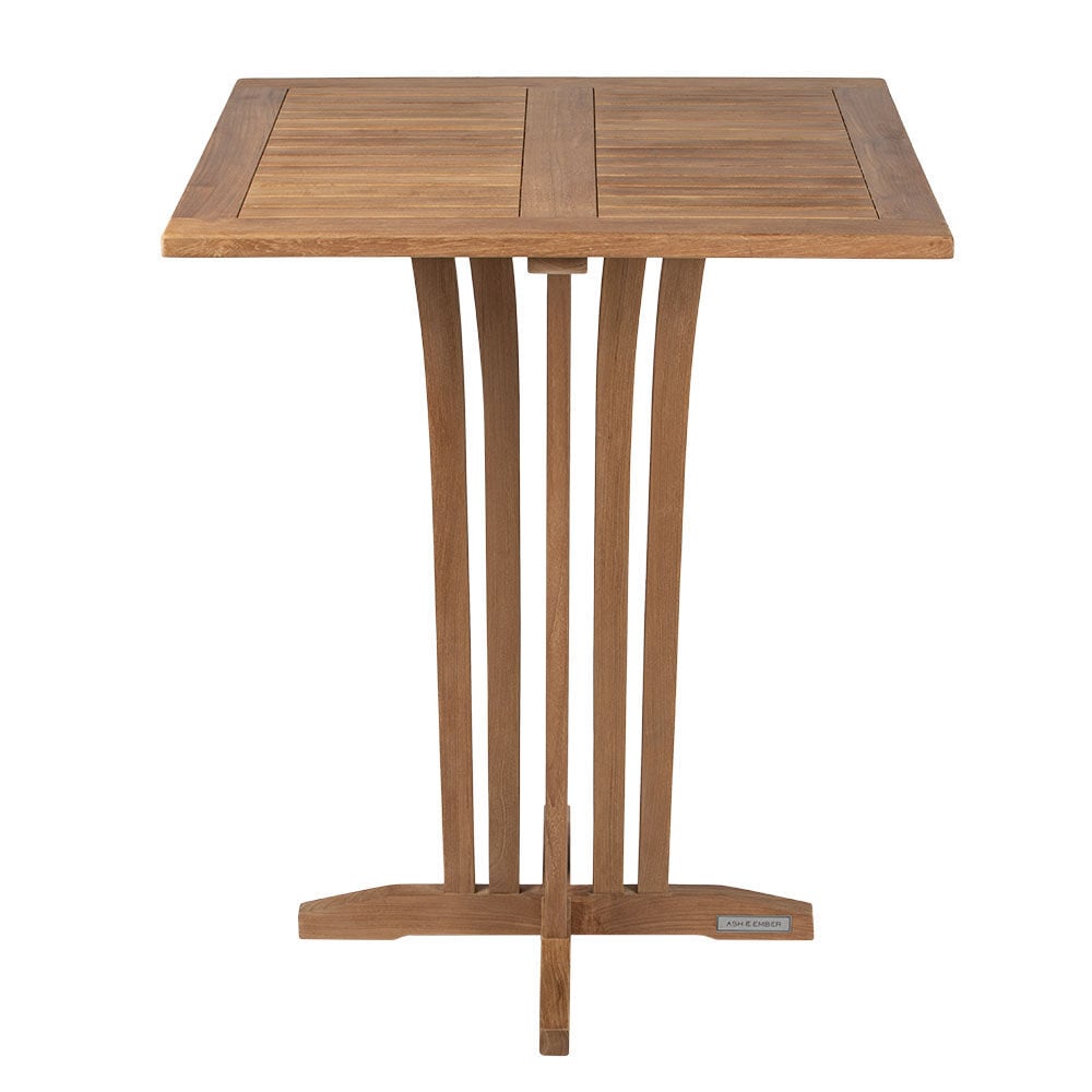 SCRATCH AND DENT - Grade A Teak 35" Square Bar Table - FINAL SALE - view 1