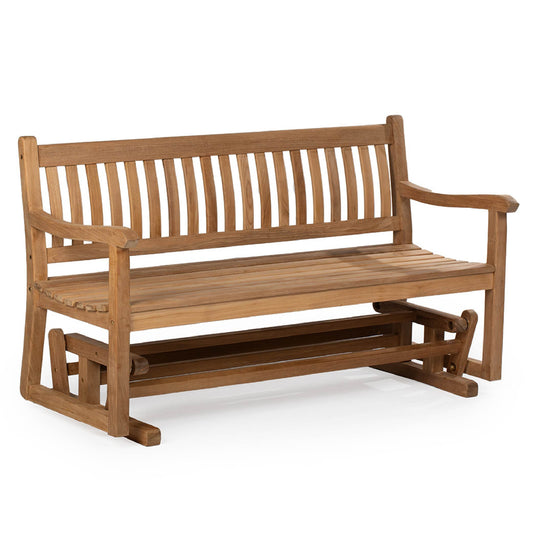 Cascade Grade A Teak Glider Bench view 1