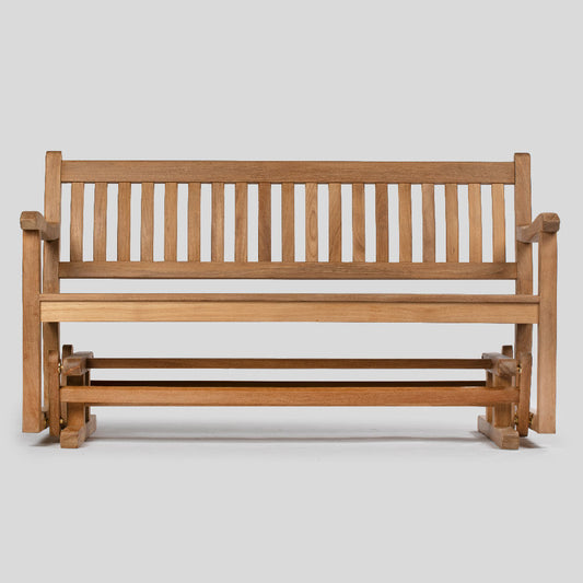 Cascade Grade A Teak Glider Bench view 2