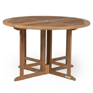 Luna Grade A Teak Folding Table - Tabletop Size: 47"