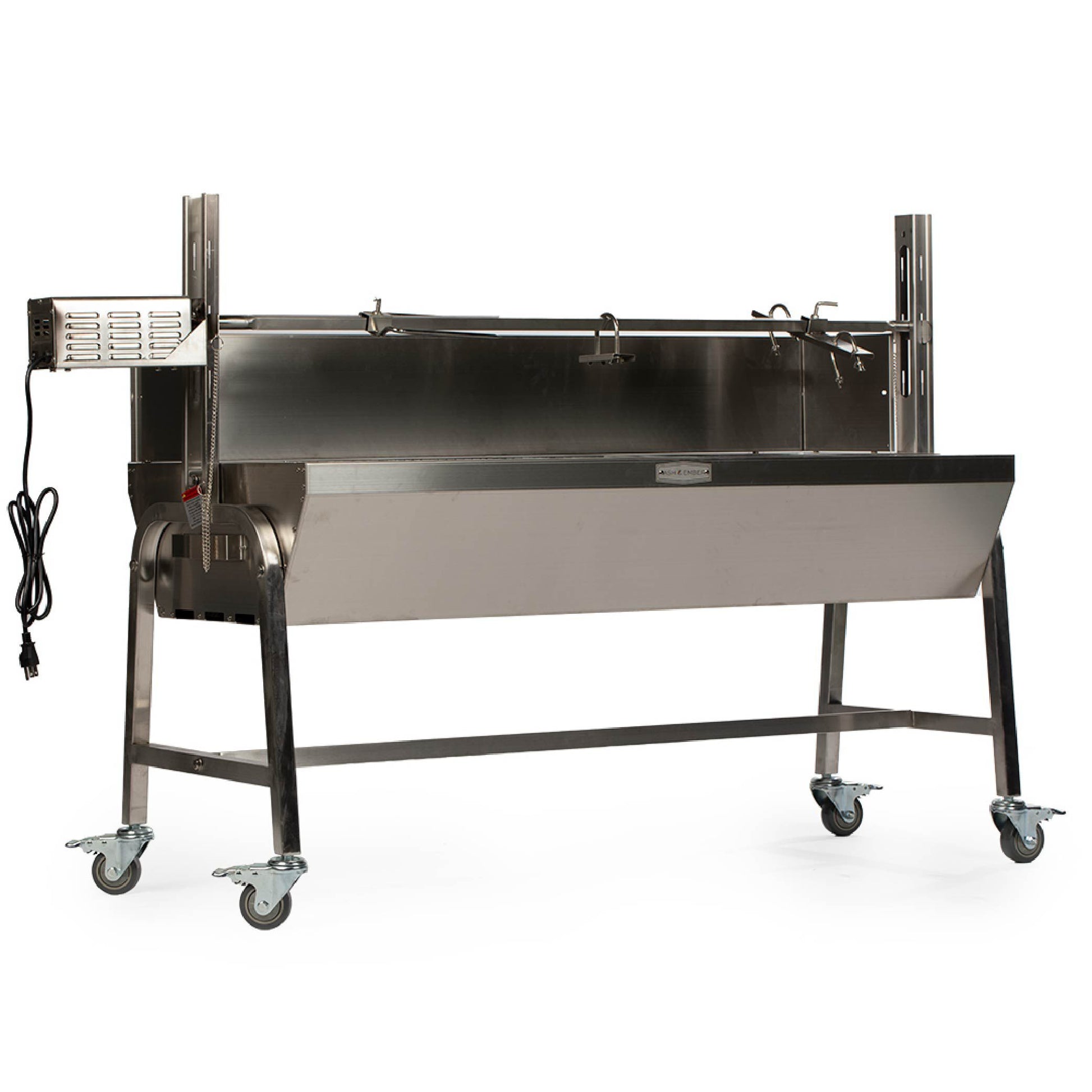 SCRATCH AND DENT - 25W Stainless Steel Rotisserie Grill With Windscreen - FINAL SALE