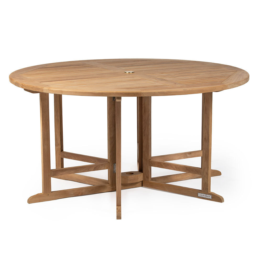 SCRATCH AND DENT - Luna Grade A Teak 59" Folding Table - FINAL SALE - view 1