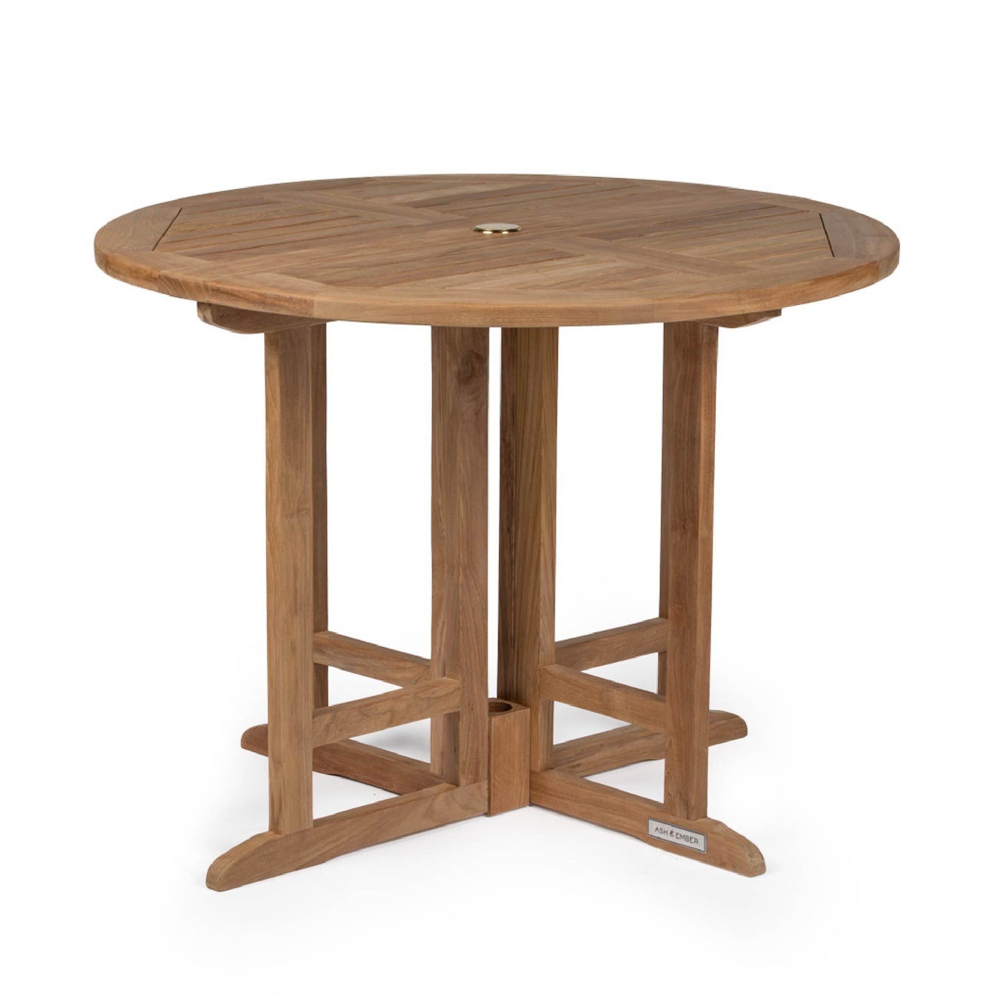 SCRATCH AND DENT - Luna Grade A Teak 39" Folding Table - FINAL SALE - view 1